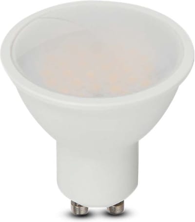 V-TAC VT-205-N LED Spot Light - Samsung - GU10 - Lens 110° - IP20 - Melkwit - 4,5W - 400 Lumen - 6500K