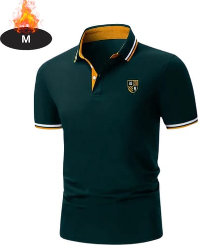 Bovista Poloshirt Heren - T-Shirt Heren - Shirt - Overhemd - Polo Shirt - Donkergroen - M
