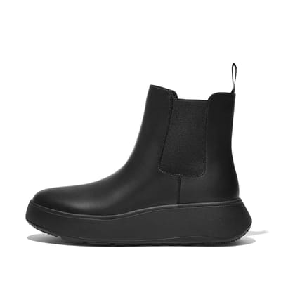 FitFlop F-mode leather flatform chelsea boots