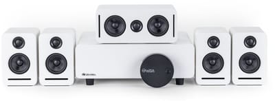Monaco 5.1 Draadloos Home Cinema Systeem - Dolby Atmos - WiSA Technologie - Ultra-Lage Latentie - Surround Sound Set - Wit