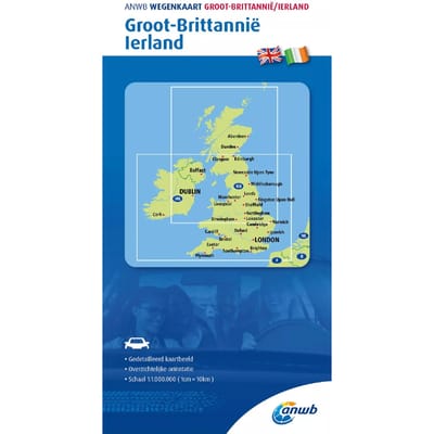 Anwb*wegenkaart Groot-Brittannië/Ierland 1. Groot-Brittannië/Ierland - Anwb Wegenkaart