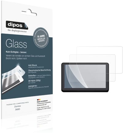 dipos – 2x Matte Pantserfolie geschikt voor Zontes 368D | 9H Screenprotector