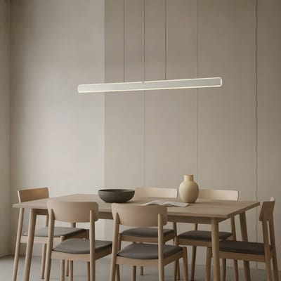 Lucande LED hanglamp Arvon, aluminiumkleurig, 117 cm, dimbaar, CCT