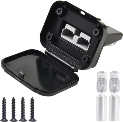 Stroomstekker 120 A Anderson voor auto, camper, caravan, motorfiets en boot - Zwart