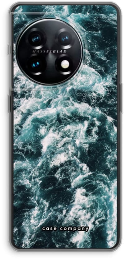 Case Company® - Hoesje geschikt voor OnePlus 11 hoesje - Zee golf - Soft Cover Telefoonhoesje - Bescherming aan alle Kanten en Schermrand