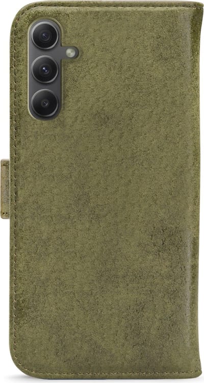 My Style Telefoonhoesje geschikt voor Samsung Galaxy A34 Hoesje | My Style Flex Wallet Bookcase Portemonnee | Pasjeshouder voor 3 Pasjes | Telefoonhoesje voor Pinpas / OV Kaart / Rijbewijs - Olive | Groen