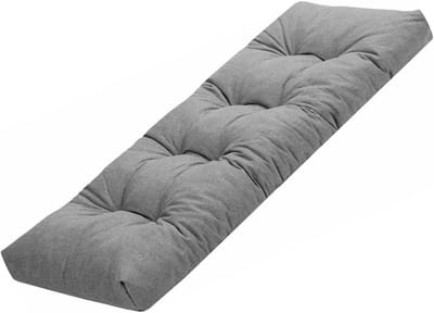 Bankkussen - Zitkussen - Buiten Zitten - Antislip Onderkant - 120 x 40 cm - Grijs