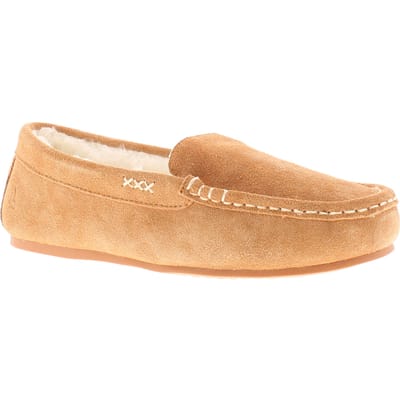 Hush Puppies Annie Mocassin Suède Dames Pantoffels In Tan