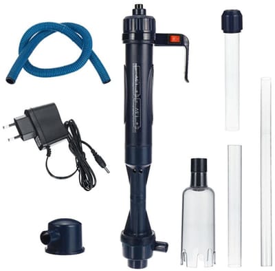 JHUBERS - Elektrische Aquariumreiniger - Zand en Grind Cleaner - Automatische Waterververser - Compact en Lichtgewicht - Eenvoudig in Gebruik - Ges...