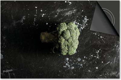 Inductie beschermer 60x60 - afdekplaat inductie mat - Dietrix Kookplaat beschermer - Exclusief - Groente en Fruit - Broccoli