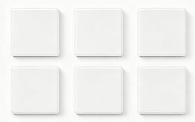 6 stuks Blindafdekking voor wandcontactdozen - 8,6 x 8,6 cm - Vierkant deksel voor ongebruikte stopcontacten