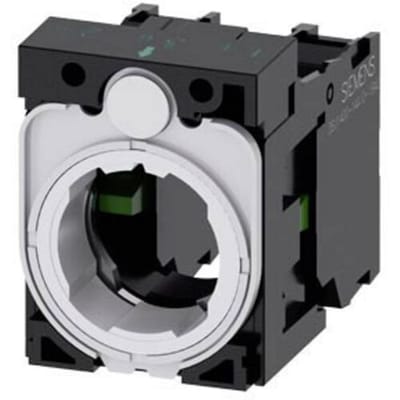 Siemens 3SU1500-1AA10-1NA0 Houder voor 3 modules 3 inbouwplaatsen 2x NO Contact element 1 stuk(s) Single