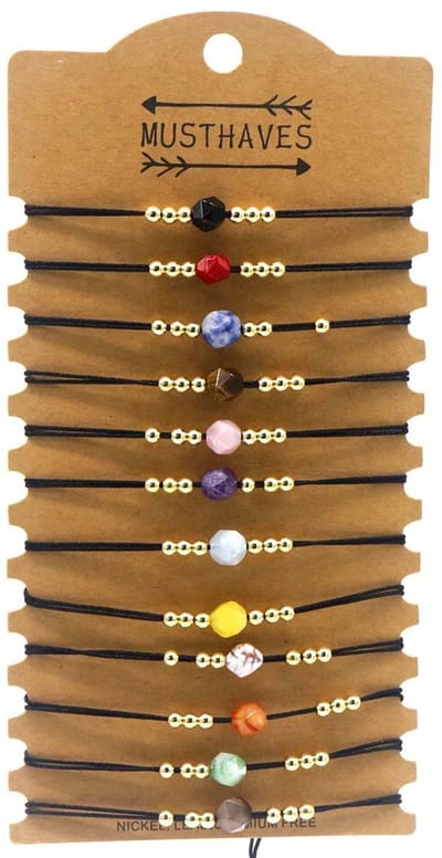 Armbandenset Glaskralen – Speels Design – 12 stuks