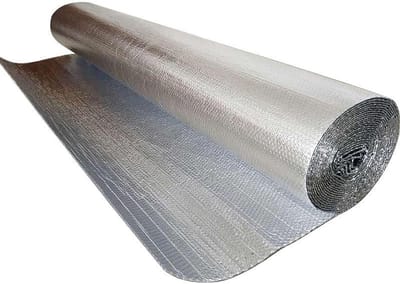 Radiator Reflector Folie - Warmte Reflecterende Isolatie - Energie Besparen - Dubbele Bellenrol - 1x15m - Aluminium