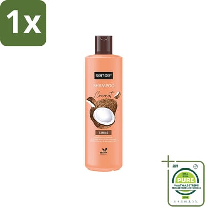 1 x Sence - Coconut - Shampoo - Verzorgend - 400 ml - Voordeelverpakking - Kokos Shampoo - Droog Haar Shampoo - Beschadigd Haar Shampoo - Glanzend Haar - Gezond Haar