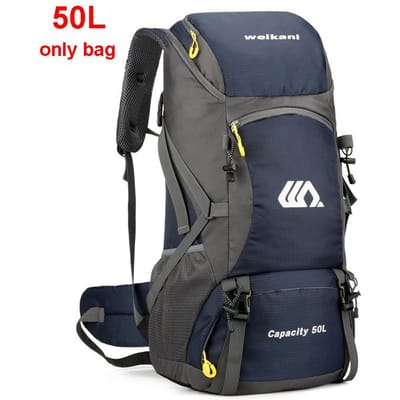 50L Reisrugzak Kamperen Heren Grote Wandelrugzak Toeristenrugzak Waterdicht Outdoor Sport Klimmen Bergbeklimmen Tas Bagage gray