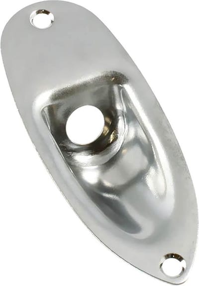 Allparts AP0610010 Chroom Jackplate voor Strat® met Montagebouten