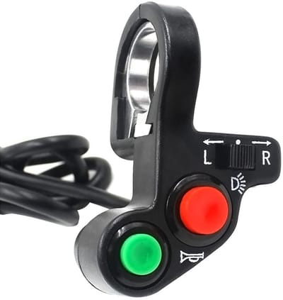 Dailygoody - Multifunctionele Handlebar Schakelaar - Motor Accessoires - 7/8 inch - Hoorn en Richtingaanwijzers - Veiligheid - Geschikt voor Motoren -