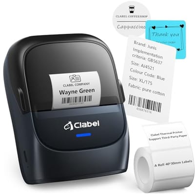 Draagbare Bluetooth Etikettenprinter voor Adres en Barcode - Mini Thermische Labelprinter voor iOS en Android