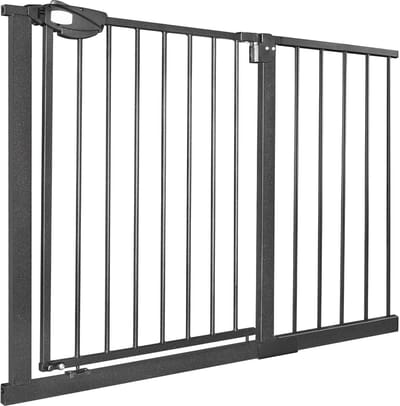 ACXIN Deurbeschermingsrooster - Traphek Voor Kinderen - Auto-Close - Metaal - 105-115 Cm - Zwart