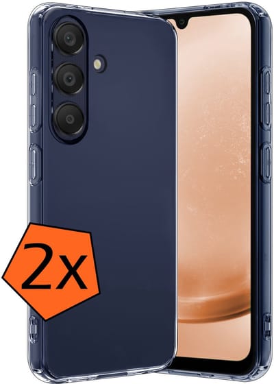 Hoes - 2 Stuks - Geschikt voor Samsung Galaxy A26 - Sterk & Shockproof - Case Siliconen - Back Cover - Telefoon Hoes - Transparant