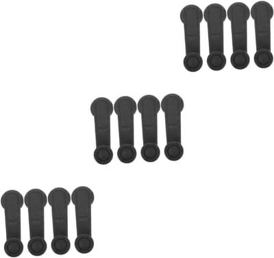 Raamkruk Set - Raamopener Handvat - Auto Interieur - 3 Sets 12 Stuks - 11.2 x 4 cm - Grijs