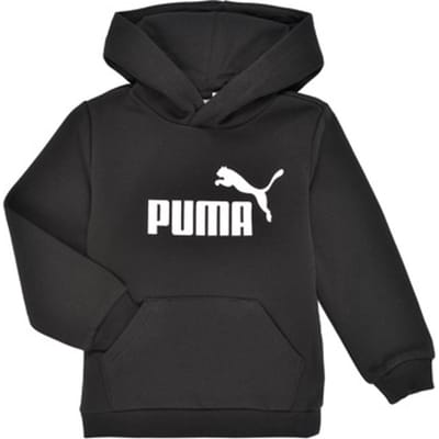 PUMA ESS Big Logo Hoodie FL B Jongens Trui - Zwart - Maat 140