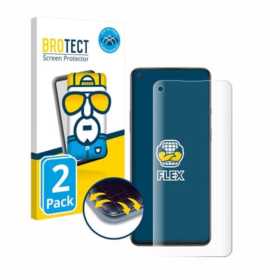BROTECT - Screenprotector voor OnePlus 8T - Folie Beschermfolie transparant volledig dekking - 2 Stuks