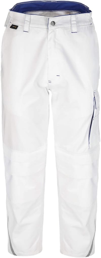 TMG FINESSE WORK Werkbroek HEREN Veiligheidsbroek Wit – Normale Beenlengte (78 cm) – Met Kniezak - Cordura Versterkt - 270 GSM
