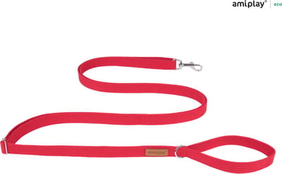 Amiplay Leiband verstelbaar Easy Fix Cotton rood maat-XL / 160-300x3cm