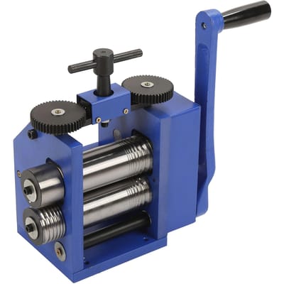 Outil Laminoir à Bijoux Acier Bleu Multifonctionnel Manuels Laminoirs pour BijoutiersStyle 2