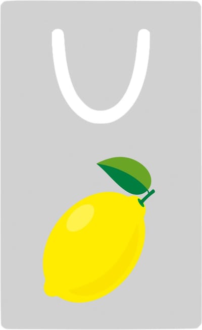 Hacebo® - Citroen metalen boekenlegger - Fruitschaal - fruit liefhebbers - Citrusvrucht - limoen Bladwijzer boekenleggers - 7.6 cm x 5cm