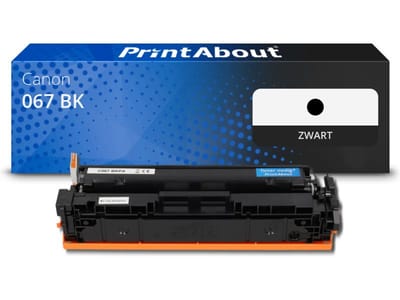 PrintAbout huismerk Toner 067 BK Zwart Geschikt voor Canon