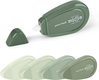 Correctietape Set - Schrijfhulpmiddel - Fouten Herstellen - Direct Droog - 5 x 10 Meter - Groen
