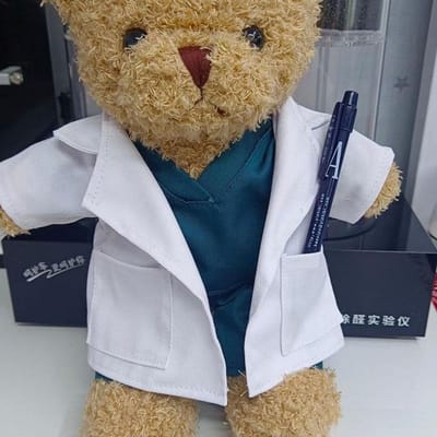 Dokter Teddybeer Knuffel Zachte Beer Met Medisch Uniform Voor Medische Student En Verpleegkundige Souvenir Cadeau Meerdere Kleuren Beschikbaar 30 white