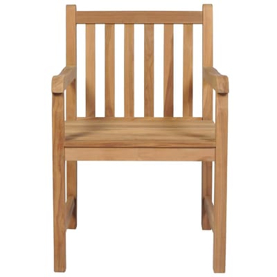 vidaXL - Tuinstoelen - 2 - st - met - beige - kussens - massief - teakhout