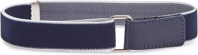 Ladeheid Kinderriem - Riem - Broekriem - Verstelbaar - Polyester - LA-TG-P15 - Dunkelblau/Weiß - 0-2 Jahre