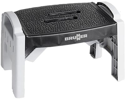 Brunner Wink Opvouwbaar Opstapkrukje - Kunststof met Antislip Bovenkant - Voor Binnen & Buiten - Draagbaar met Handvat - Compact