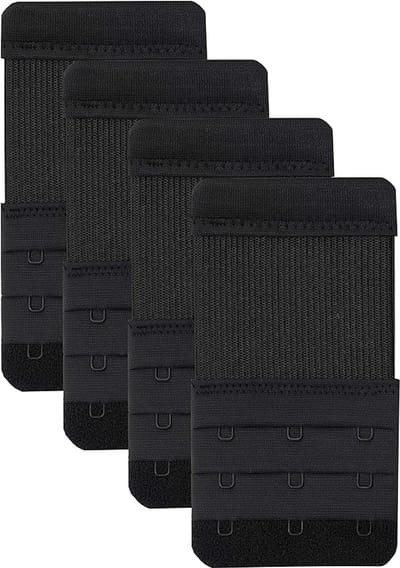 Verlengband voor beha's met 3 haakjes, elastische, zachte en comfortabele verlengband voor beha-bandjes