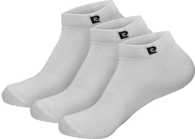 Pierre Cardin Sneaker Sokken - 3 Paar - Enkelsokken - Korte Sokken - Wit - Maat 43-46