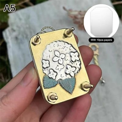 Handgemaakte Mini Bloemenpers Hortensia Metaal Miniatuur Bloemenpers Kit Paardenbloem DIY Embossing Machine Kit Plantenliefhebber Cadeaus