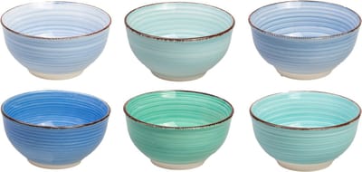 Studio Tavola Kleine Kommen Ocean Blue ø 12 cm - 6 stuks