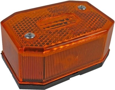 Aspock Flexipoint oranje/gele markeringslamp met directe DC connector