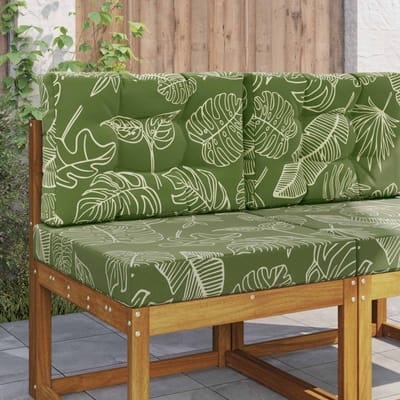 vidaXL Buiten bankkussen Polyester Bladontwerp 60 x 60 cm Bladontwerp
