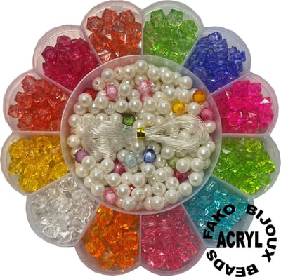 Fako Bijoux - Kralen Set - Acryl - Sieraden Maken - Serie 6 - Bloem - 350 Stuks