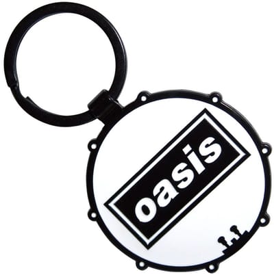 Oasis - Decca Logo Drum Sleutelhanger - Wit
