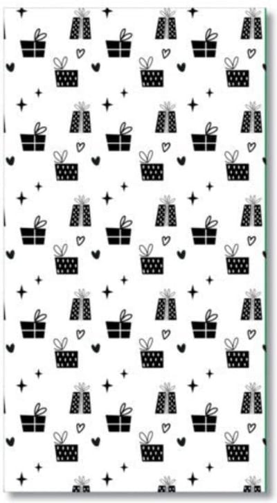 Papieren Cadeauzakjes Inpakzakjes - Kadootjes - 10 stuks - Zwart Wit - 7 x 13 cm