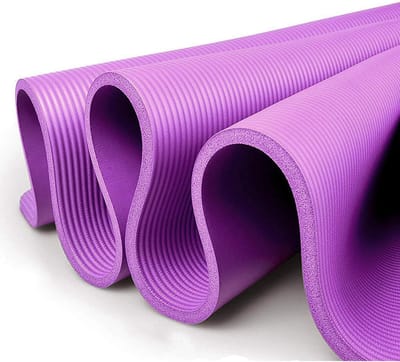 XXL Yogamat - Fitnessmat Gymnastiekmat - Thuis Sporten - Extra Dikke Ondersteuning - 200x100cm - Paars