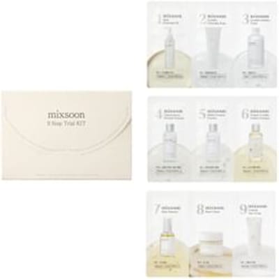 Mixsoon Glass Skin Trial Kit - Korean Skincare Set - 9 Delig