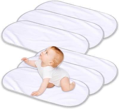 Aankleedkussens Baby - Verschoningsmatjes - Babyverzorging - Waterdicht Bamboe - 30x60 cm - Wit